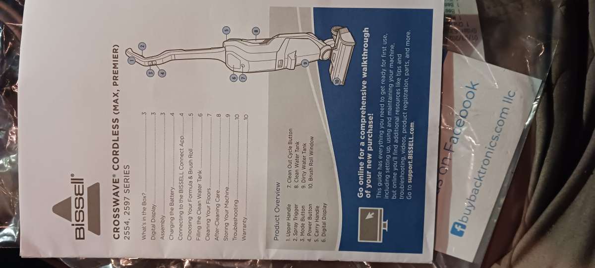 bissell crosswave cordless vacuume