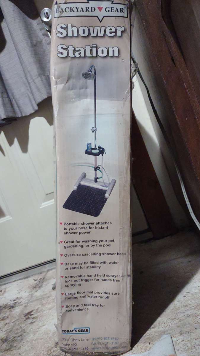 outdoor shower and pet wash