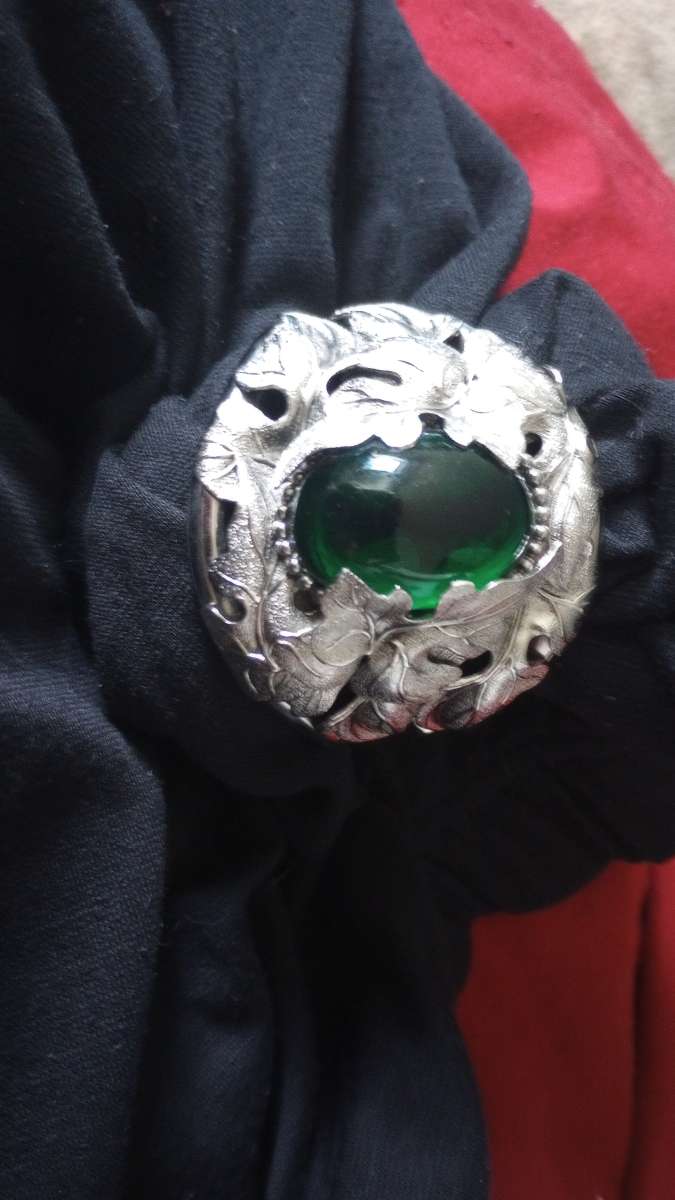 sterling silver bracelet with emerald