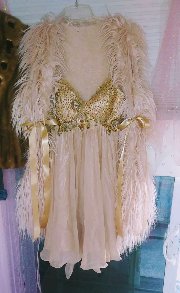 party dress and wrap