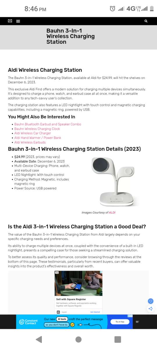 Charging station