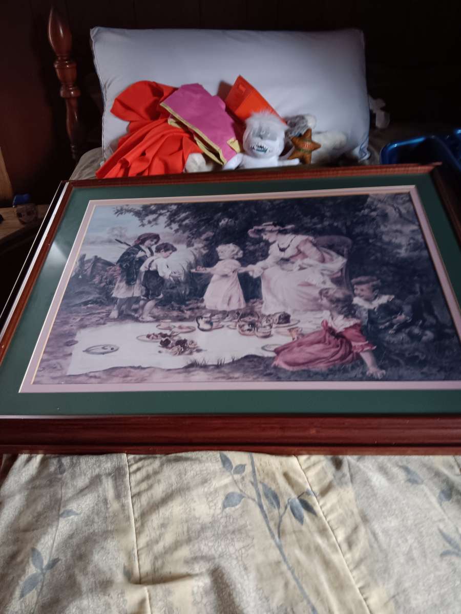 children in flower garden pictures frames