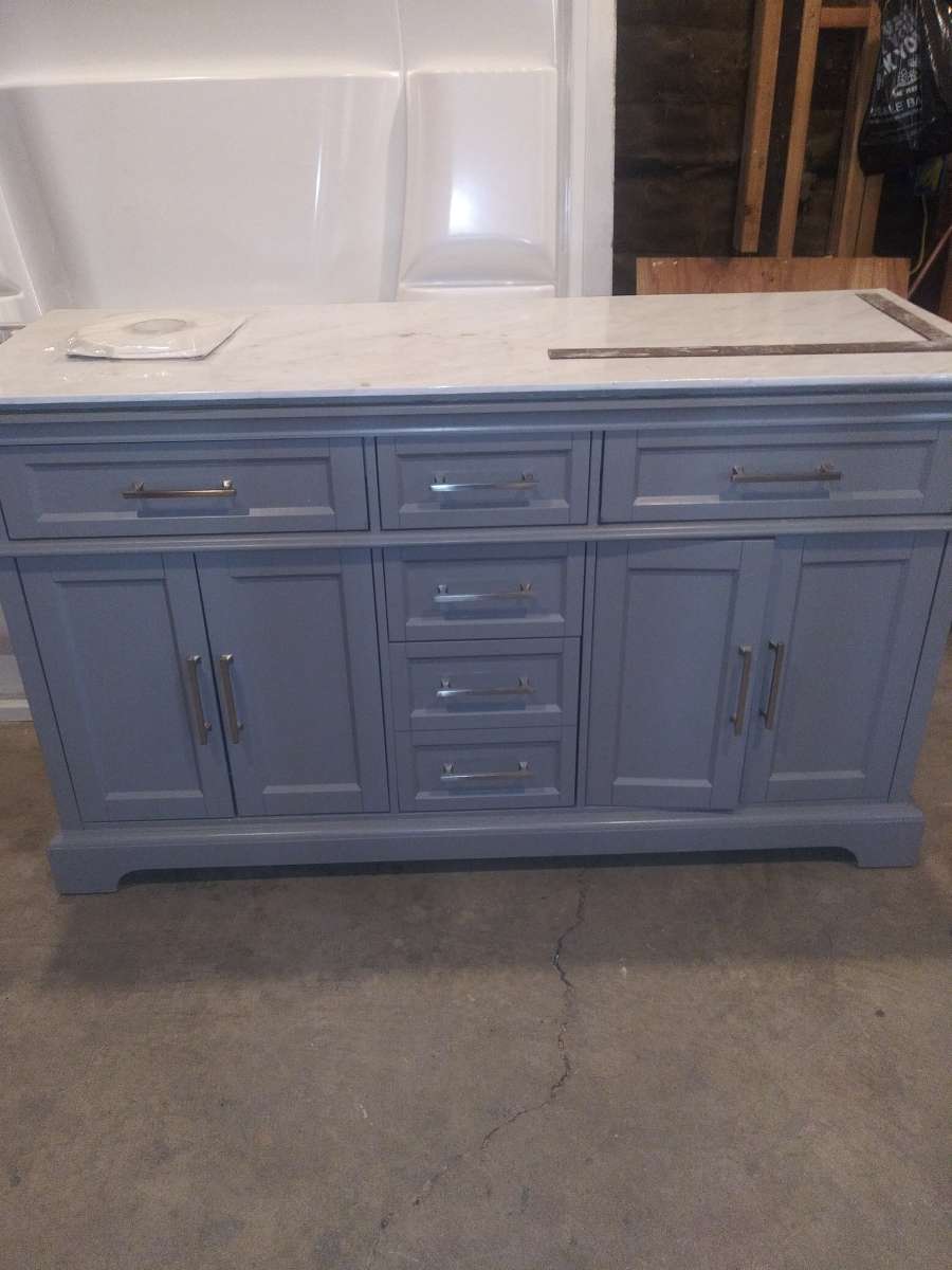60 inch duel vanity cabinet