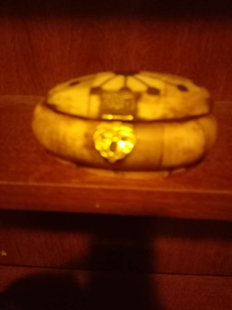 antique camel bone jewelry box