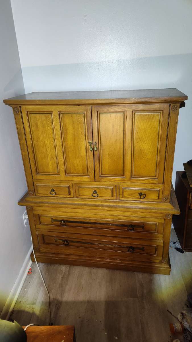 solid oak bureau