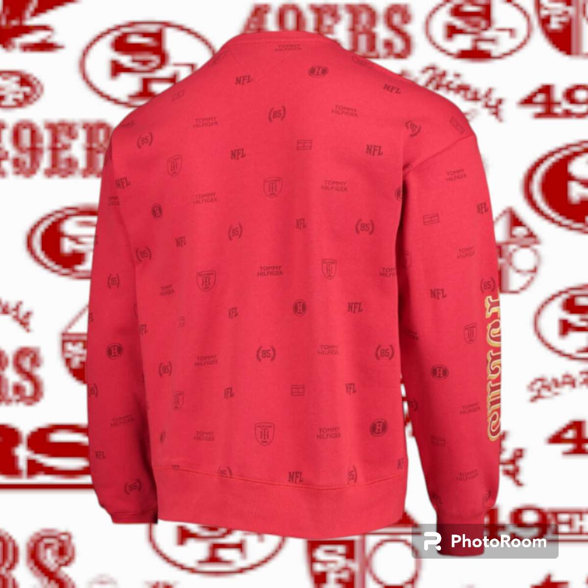 San Francisco 49ers Tommy Hilfiger Reid Graphic Pullover Swe