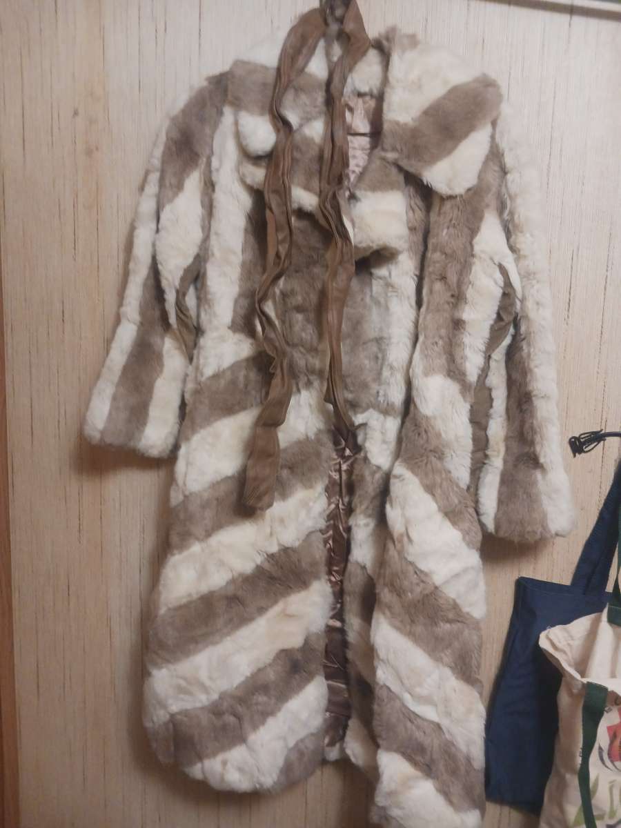 vintage fake fur coat