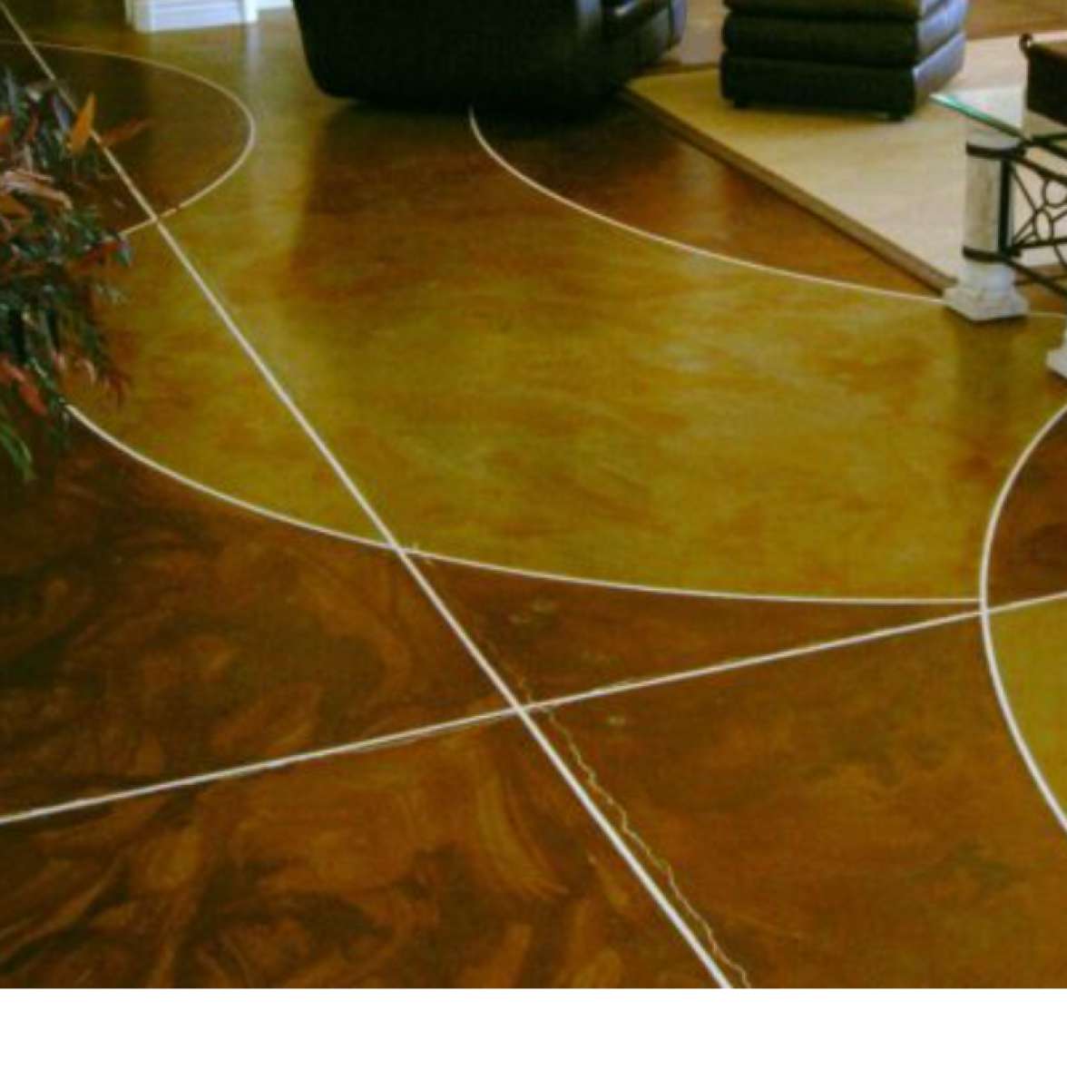 Acid staining concrete