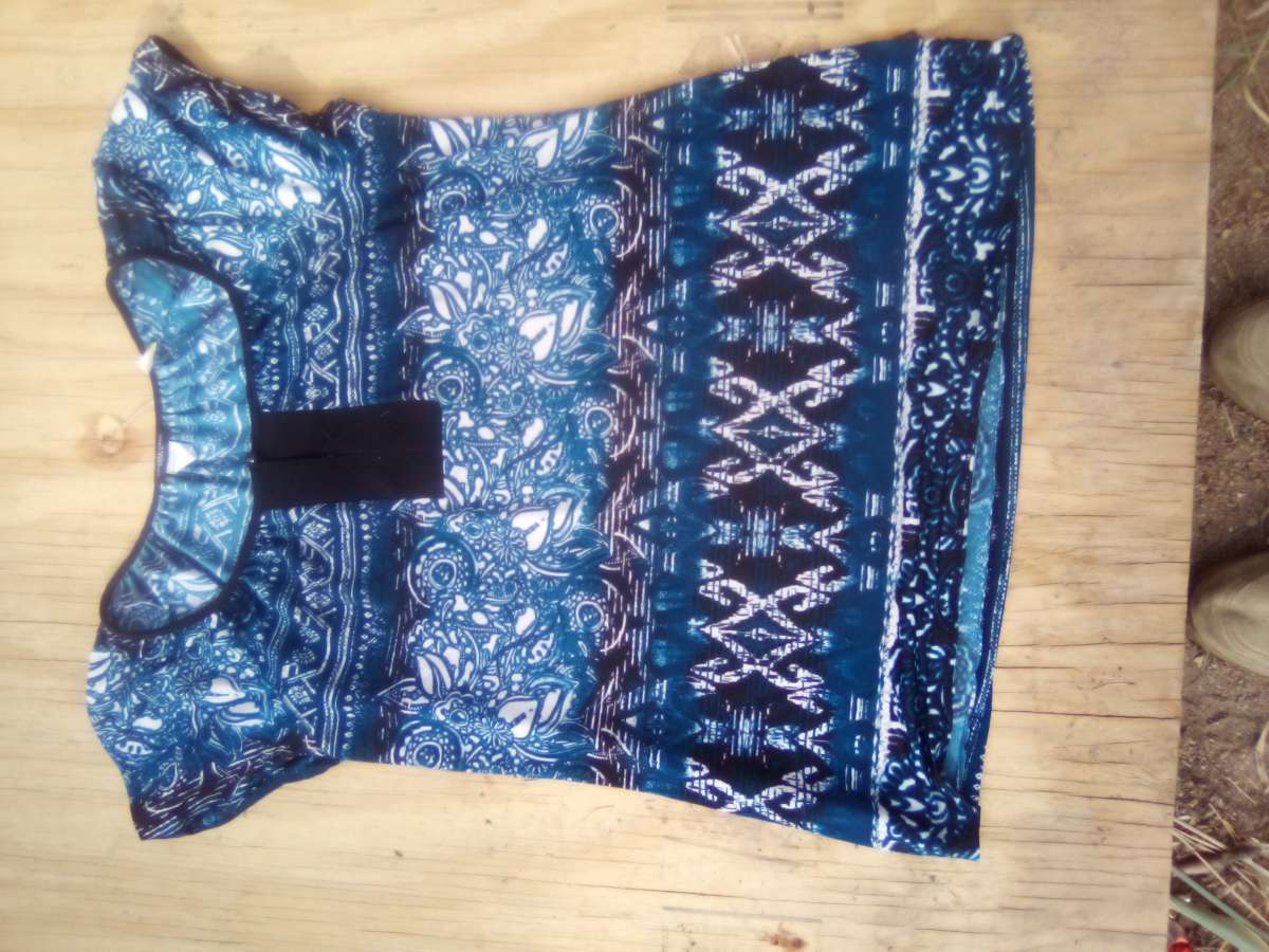 A Beautiful blue blouse