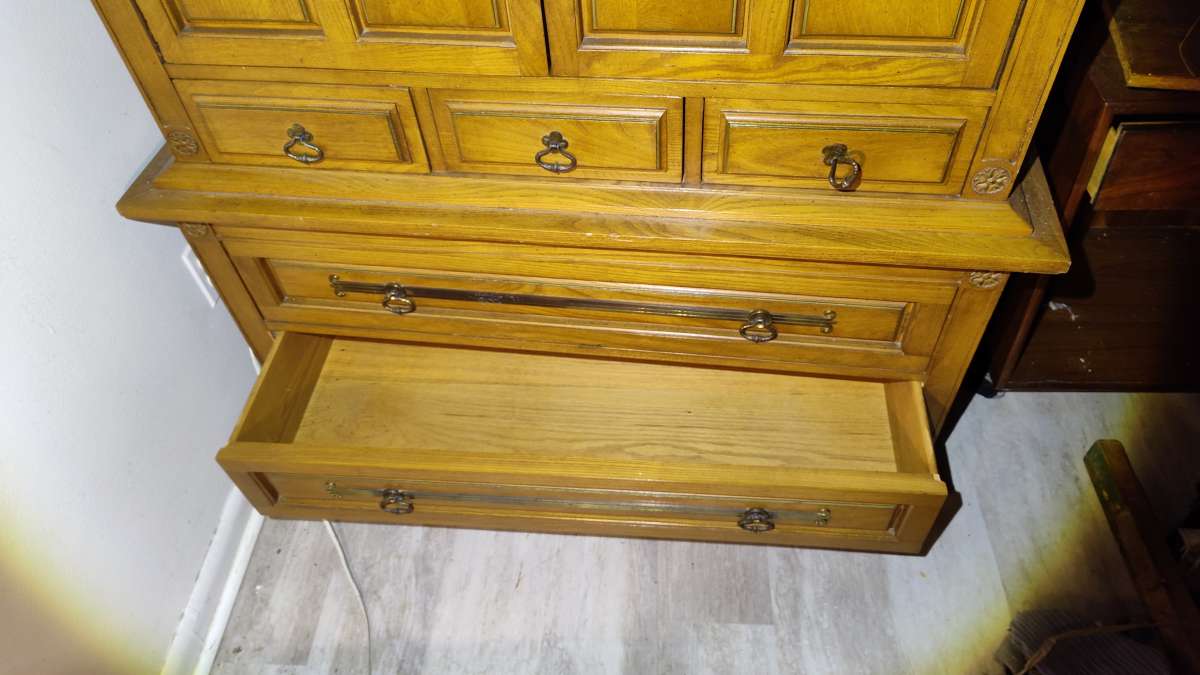 solid oak bureau