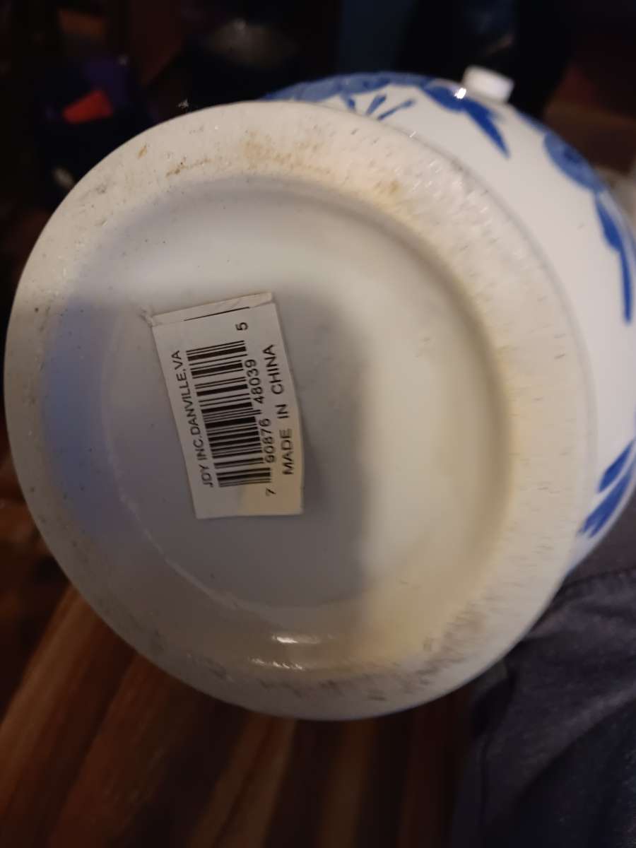 pitcher and bowl made in China