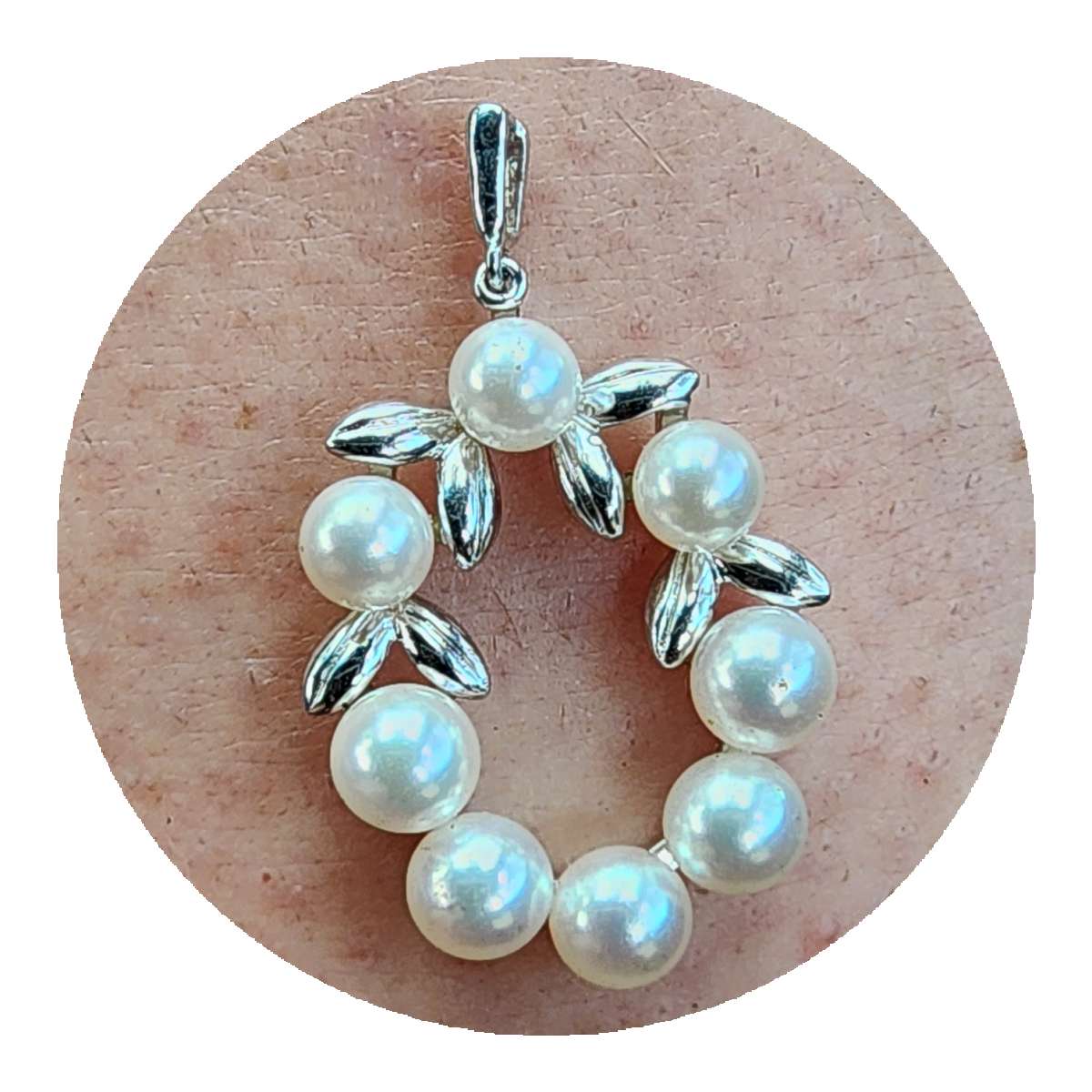 Mikimoto Luxury Akoya Pearls 925 Wreath Pendant