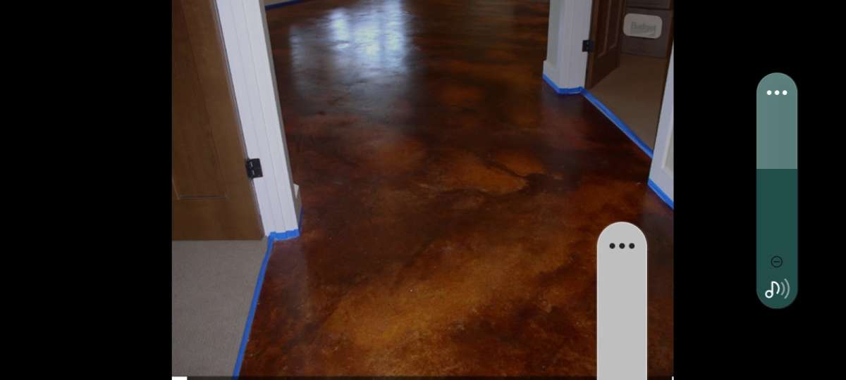 Acid staining concrete