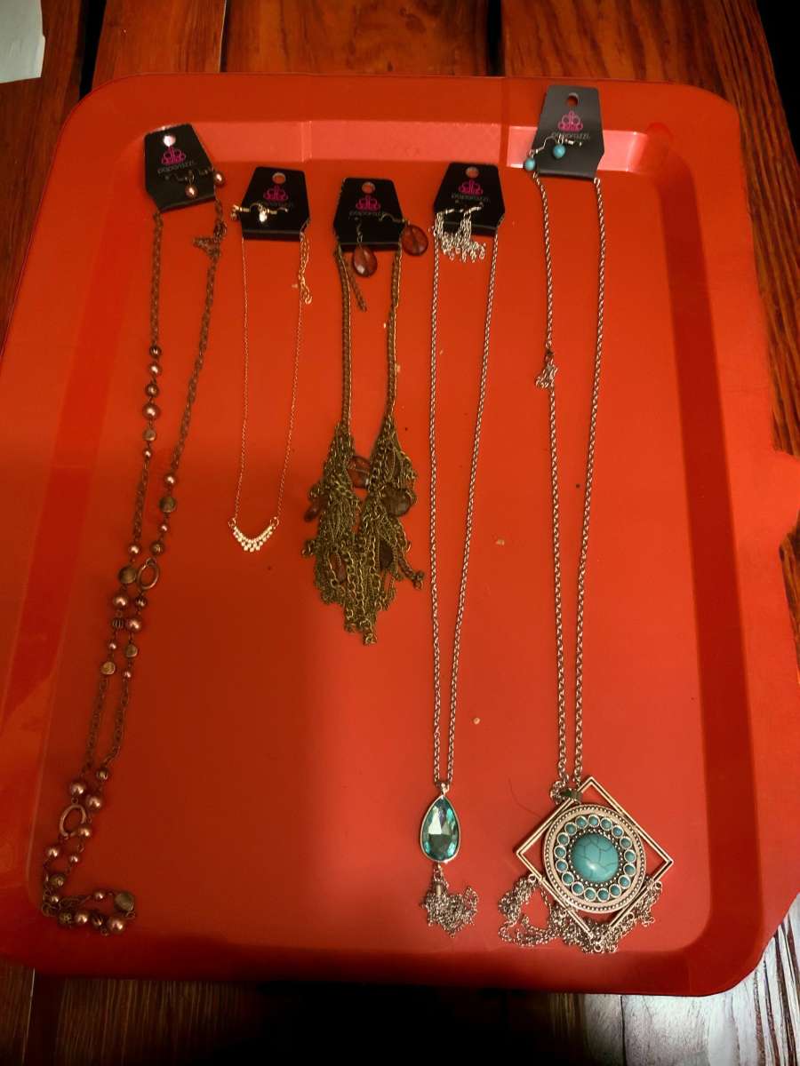 paparazzi bundle necklace w earrings bracelets new
