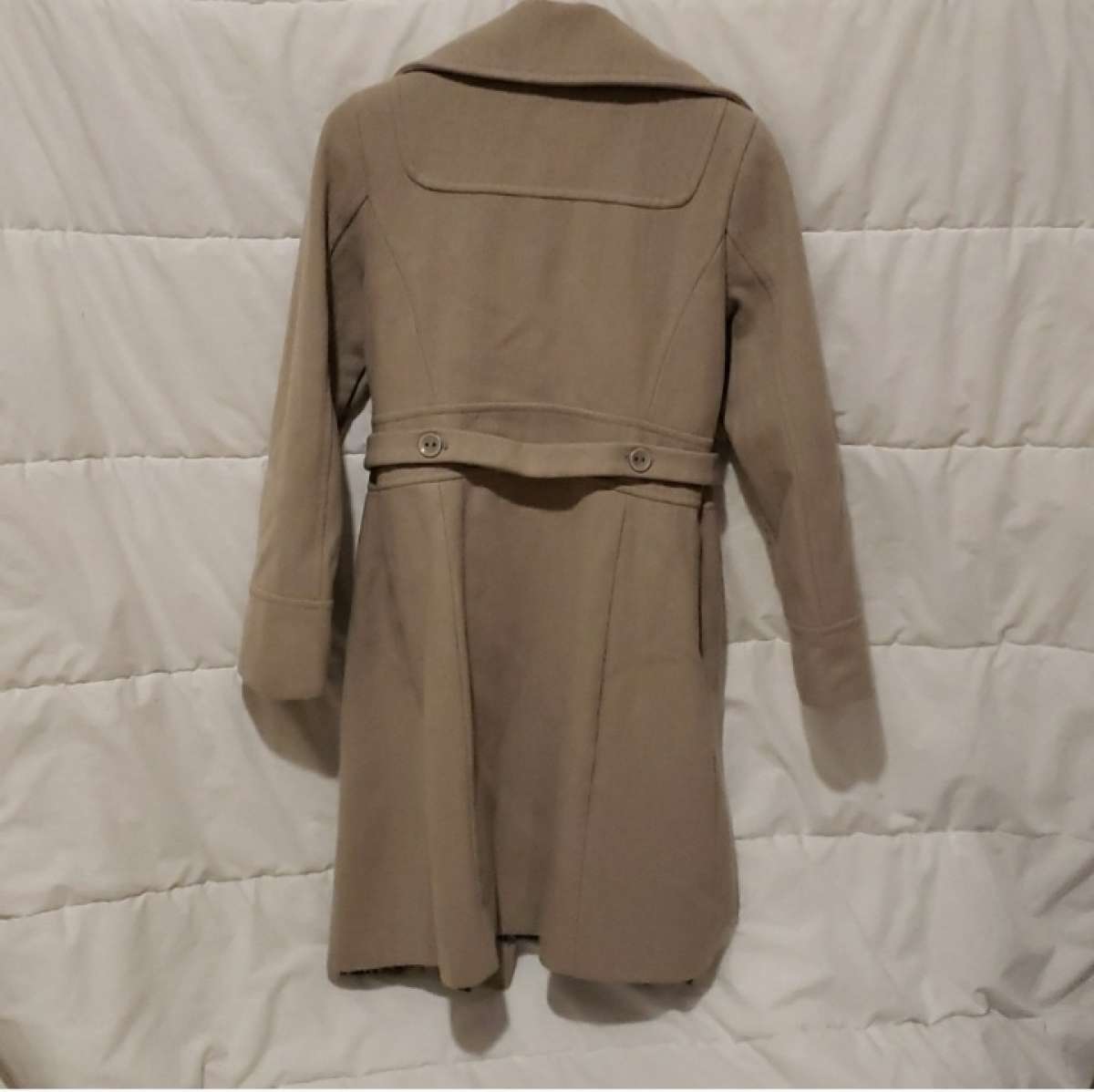 Mossimo light brown long wool peacoat
