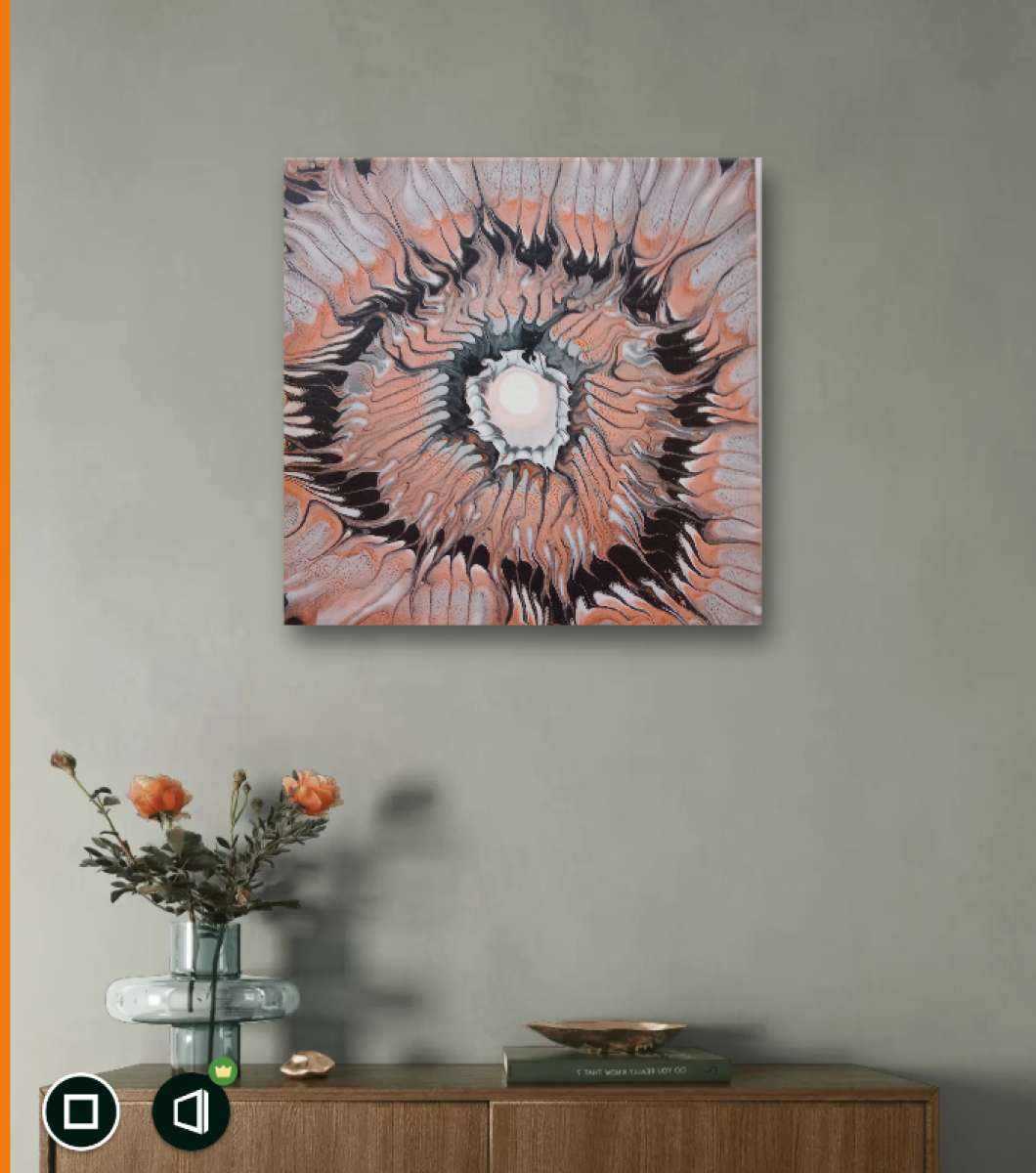 Arylic Painting on a 12 inch x 12 inch x 1 inch canvas