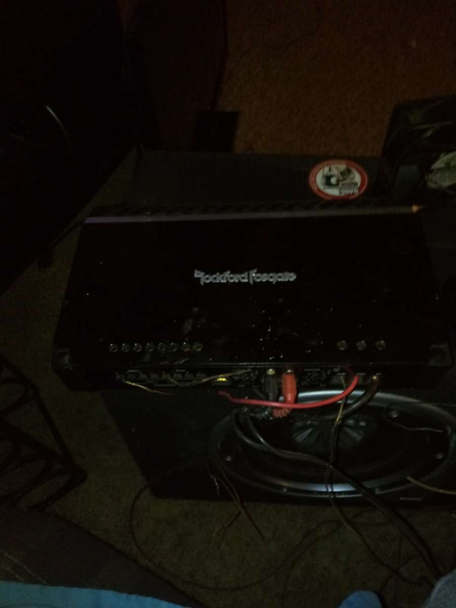 Rockford fosgate punch 2 amp with punch 2 subwoofer