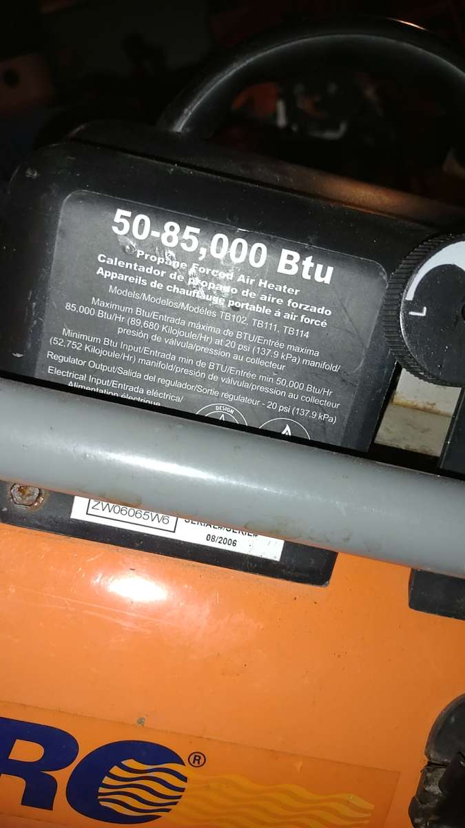 AllPro Forced Air Propane heater