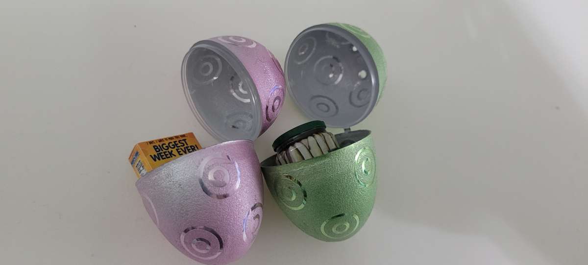 Easter eggs mini brands for gril baskets  purple