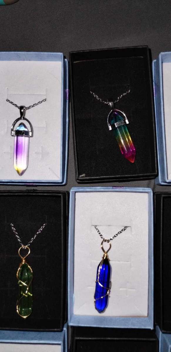 handmade crystal necklaces