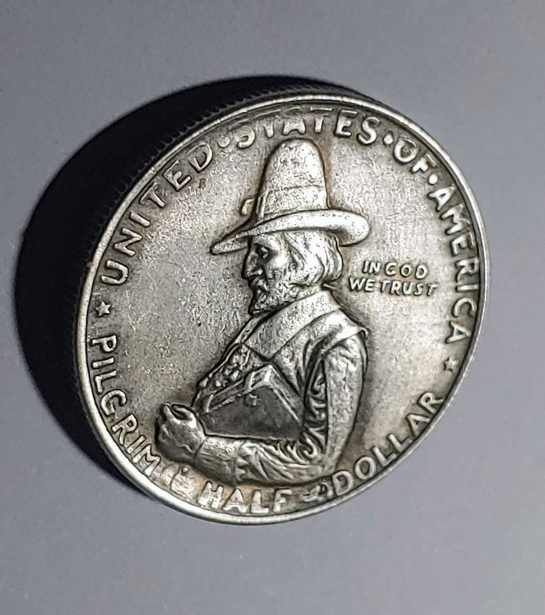 1920 US PILGRIMS HALF SILVER DOLLAR
