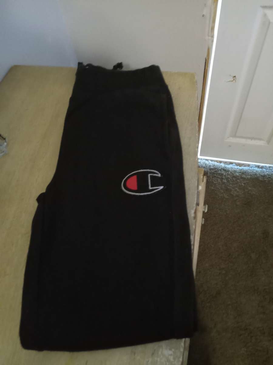 Mens Small Black Champion Jogger Sweats