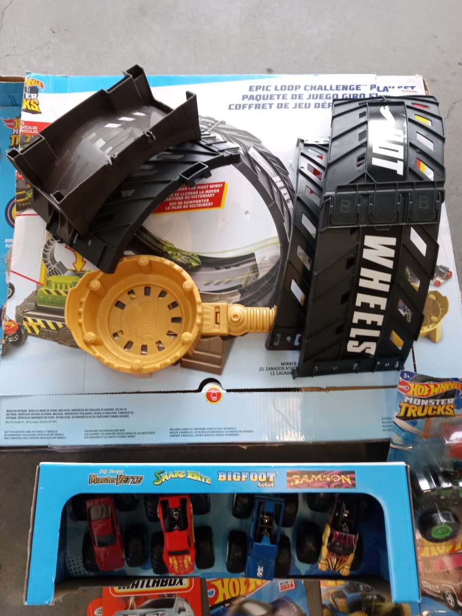 the monster trucks and ramp