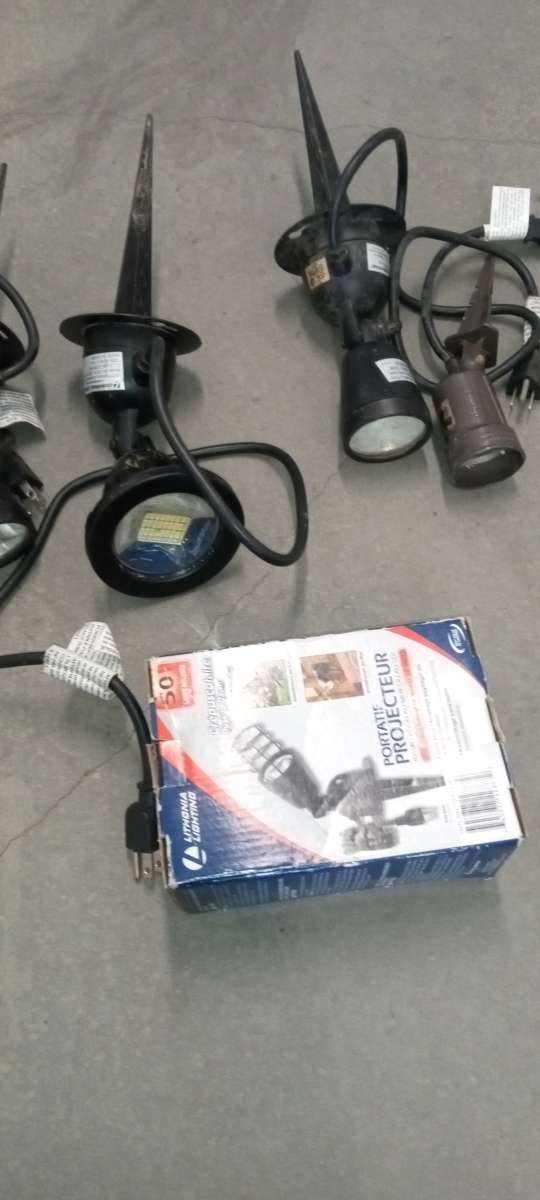 the LED portable outdoor spotlight