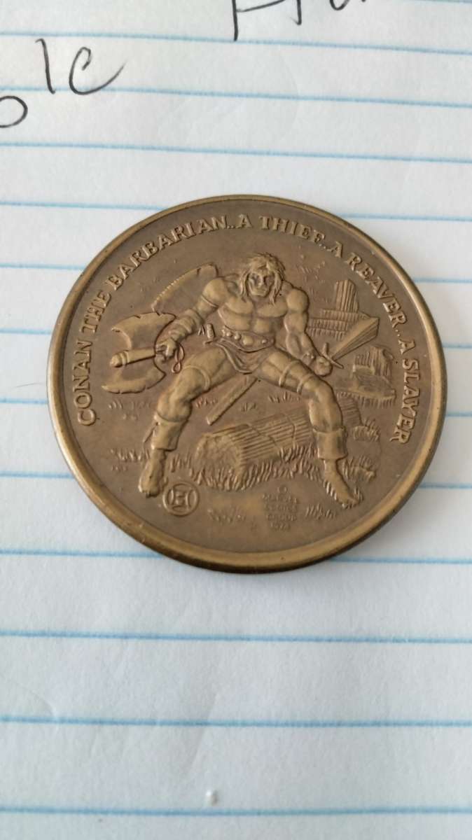 Cohan the barbarian gold coin vintage