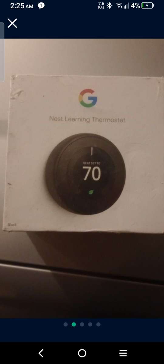 Google nest learning thermostat and sensor