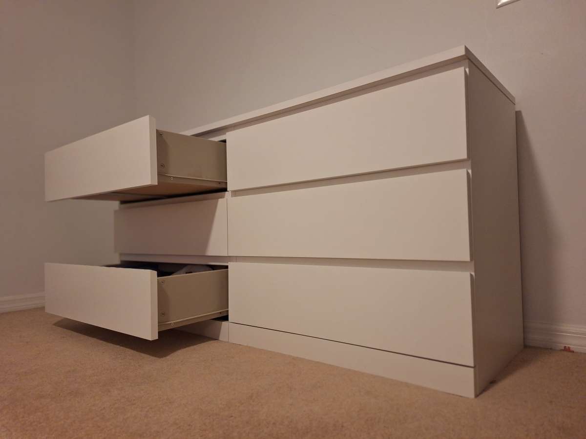 Dresser White 6 drawers