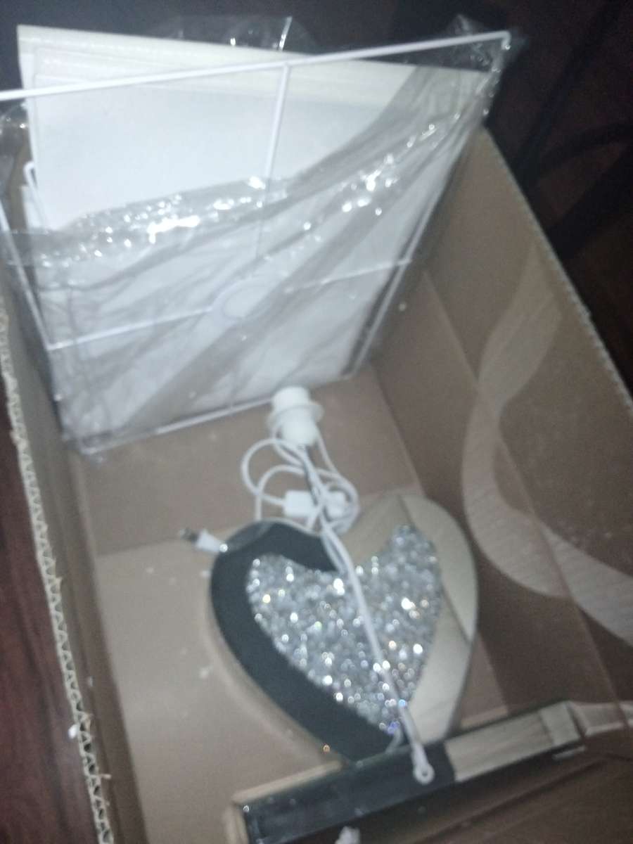 2 diamond crushed lamps new