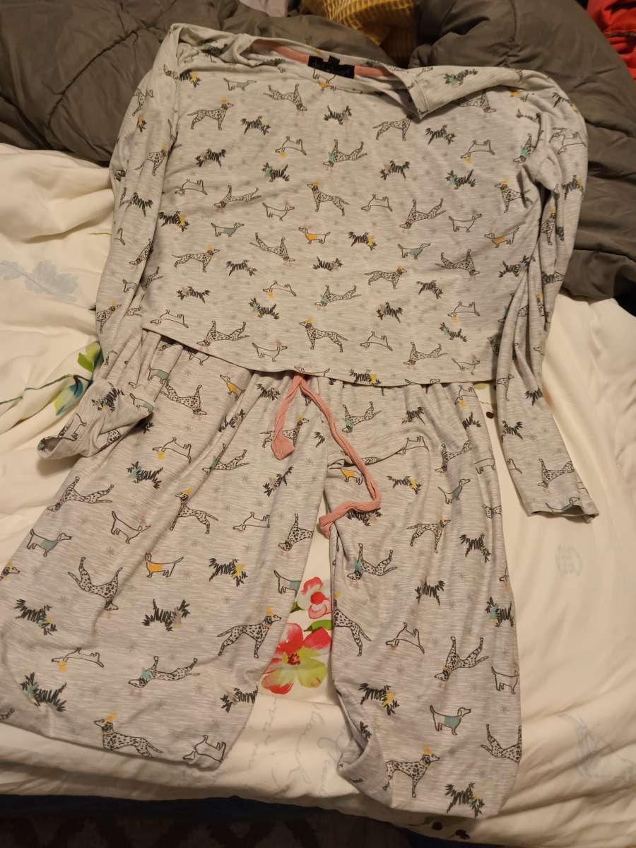 dog PJ size medium