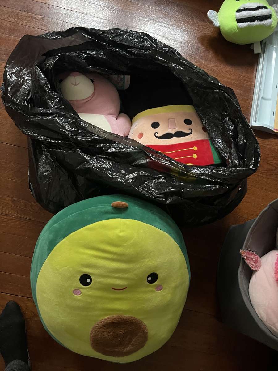 LARGE black bag filled with squishmallows