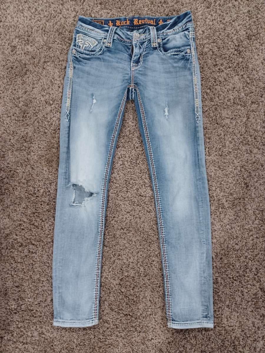 WOMENS ROCK REVIVAL JEANS ALL SZ 26