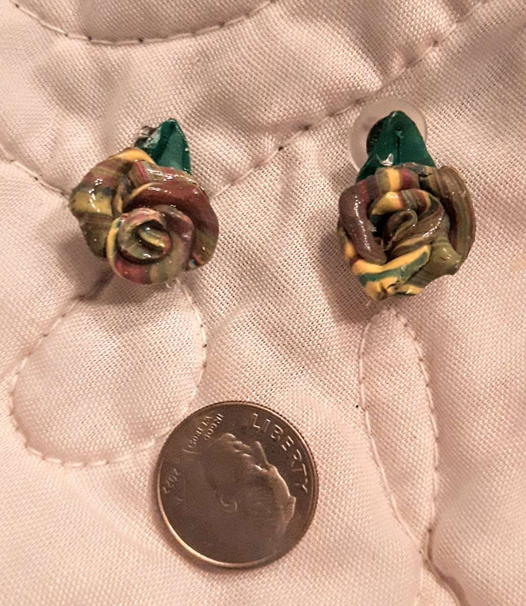 Handcrafted ROSE earrings