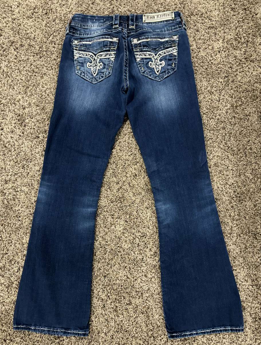 WOMENS ROCK REVIVAL EASY BOOT CUT JEANS