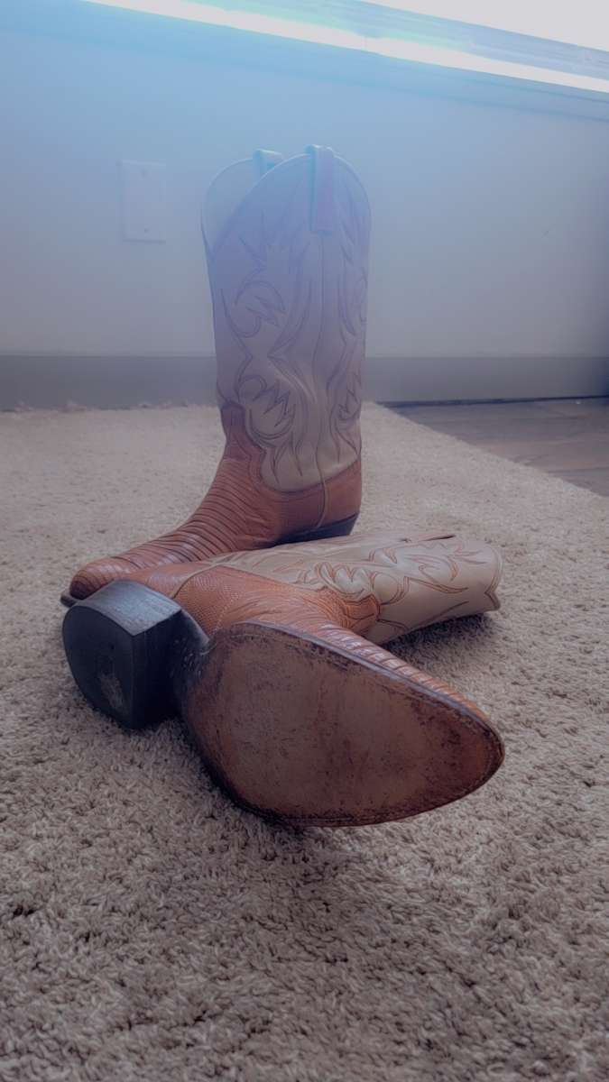 Real Italian Leather and Rattlesnake Boots