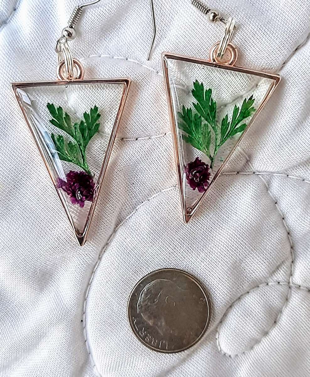 Handcrafted Clear based Earrings