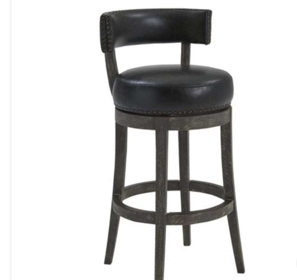 Corbin Faux Leather 26 Swivel Counter Stool