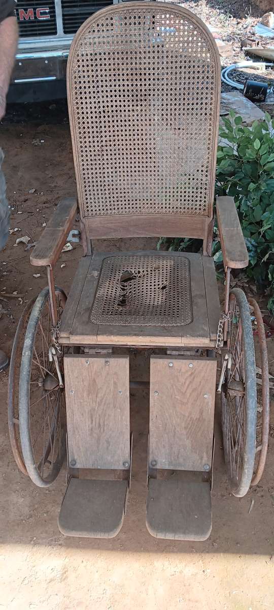 Mid 1800s wheelchair potty portable