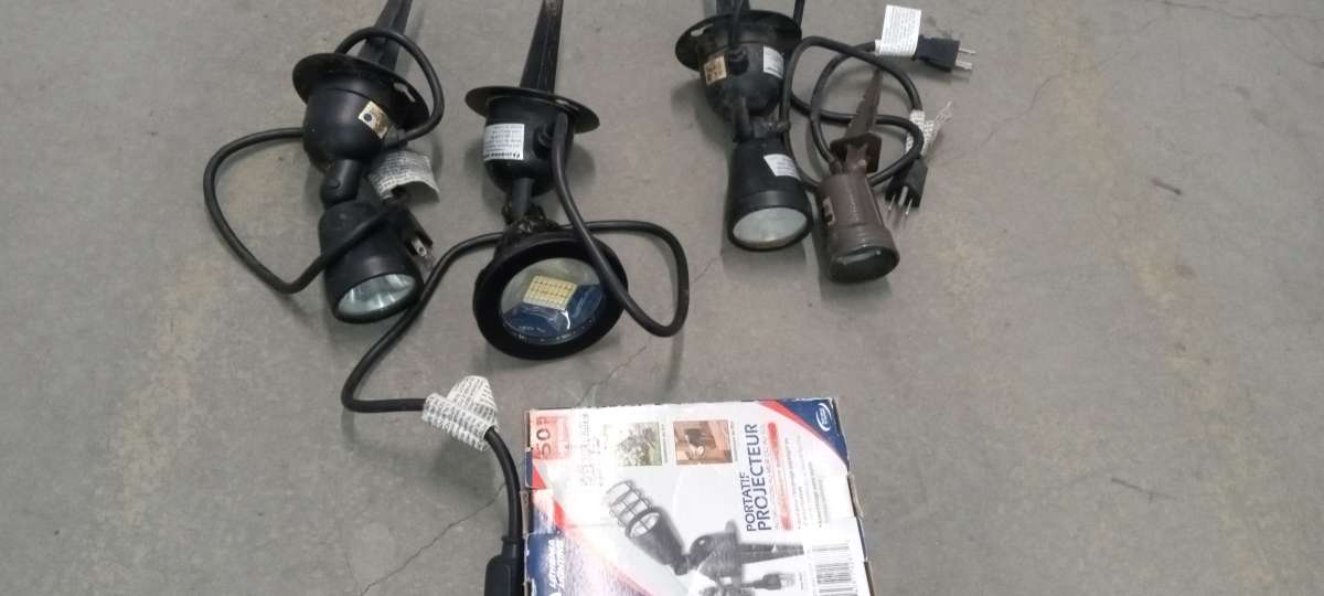 the LED portable outdoor spotlight