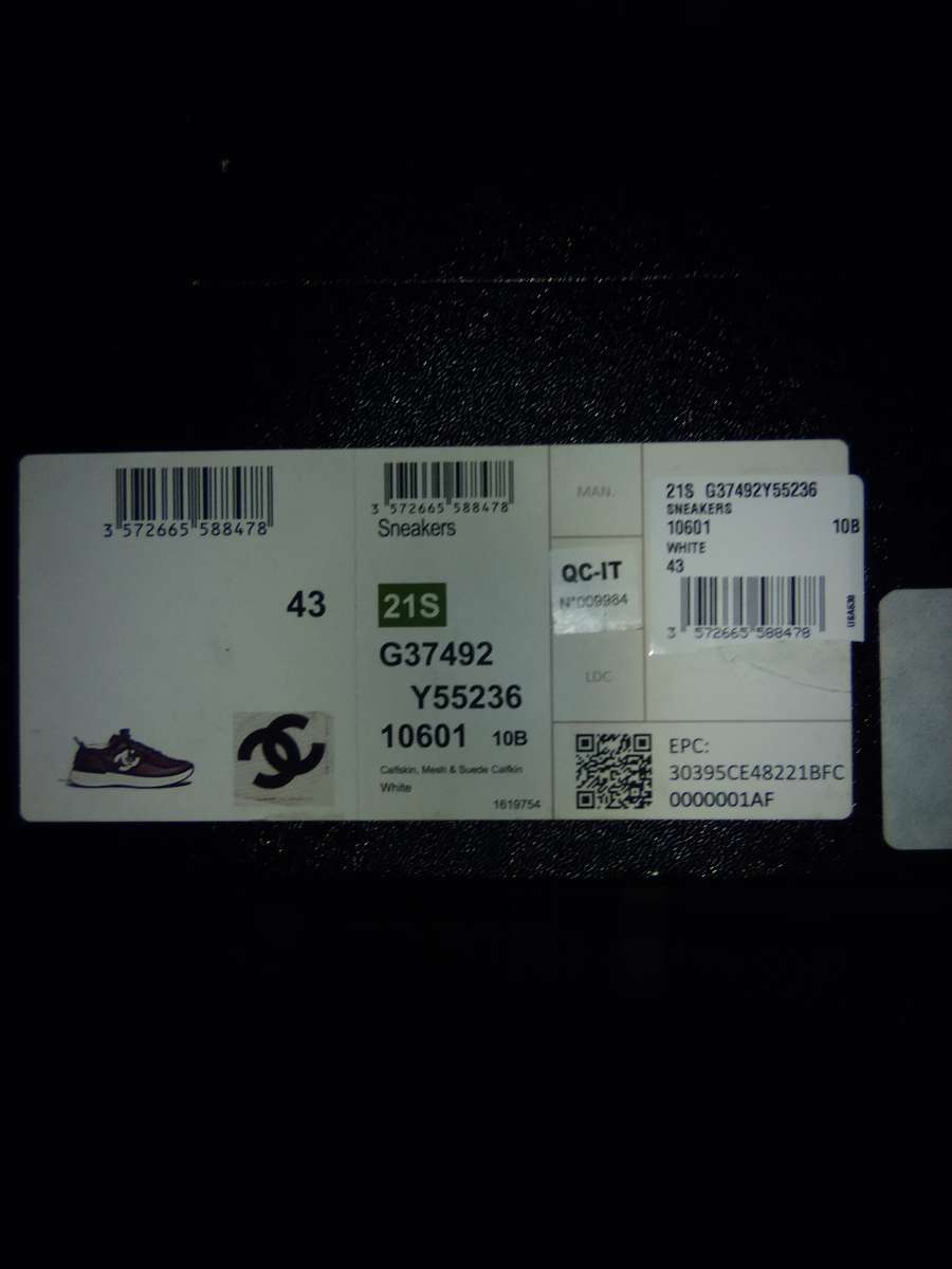 New Chanel Calfskin Mesh and Suede Calfskin White Shoes