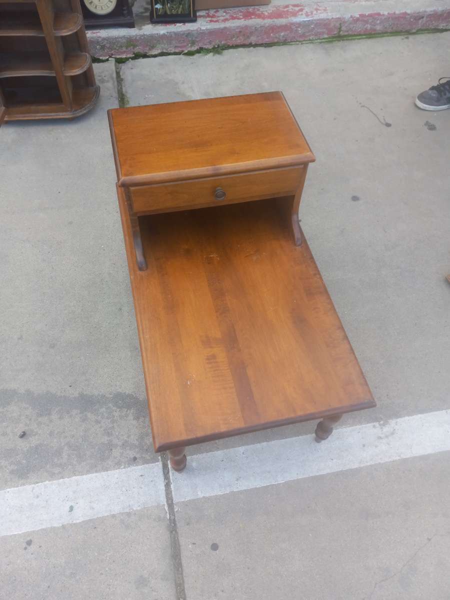 wood cigar end table
