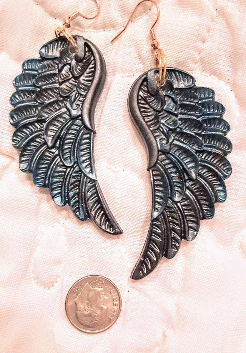 Longer Angel Wing Earrings