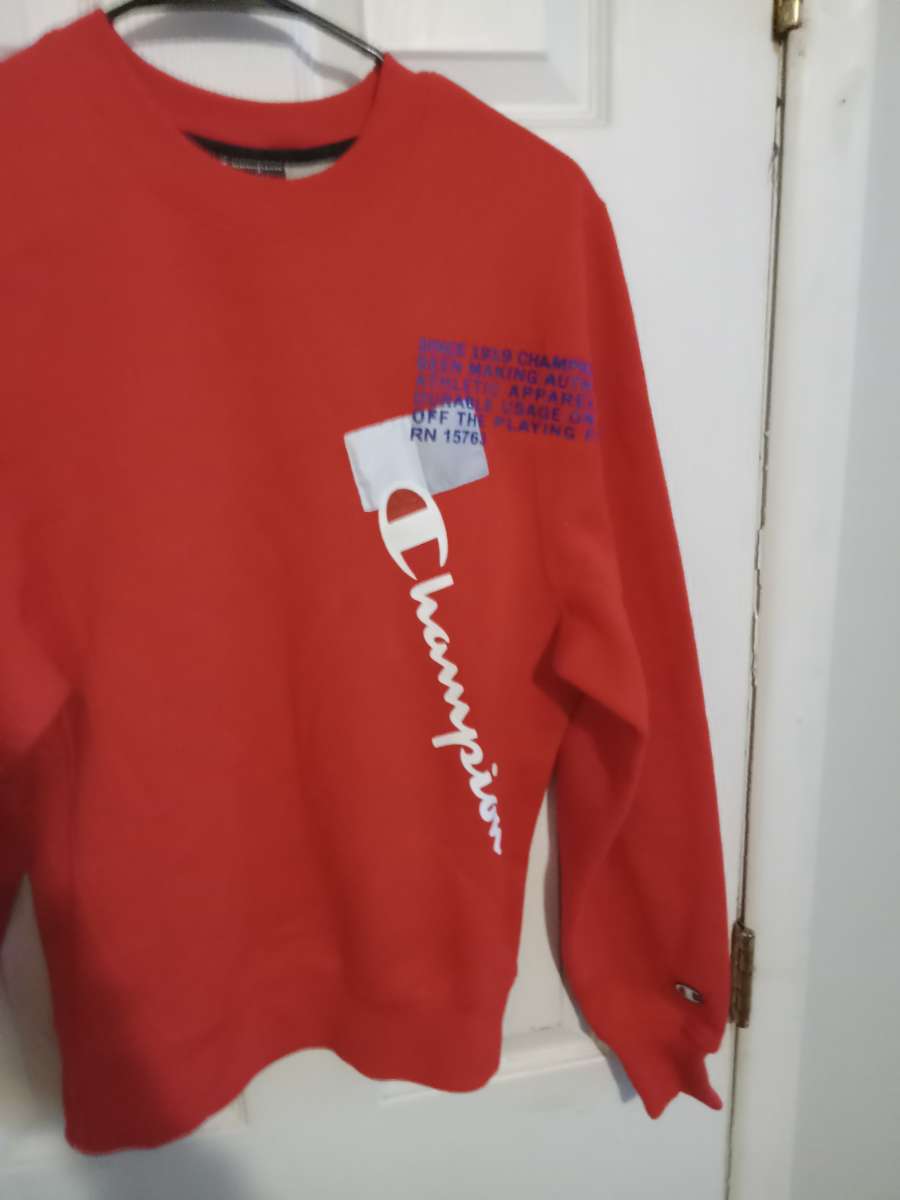 Mens XS Red Champion Sweatshirt