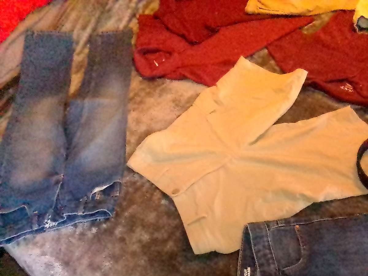 bundle deal boys clothes size 14 to 16 and black belt