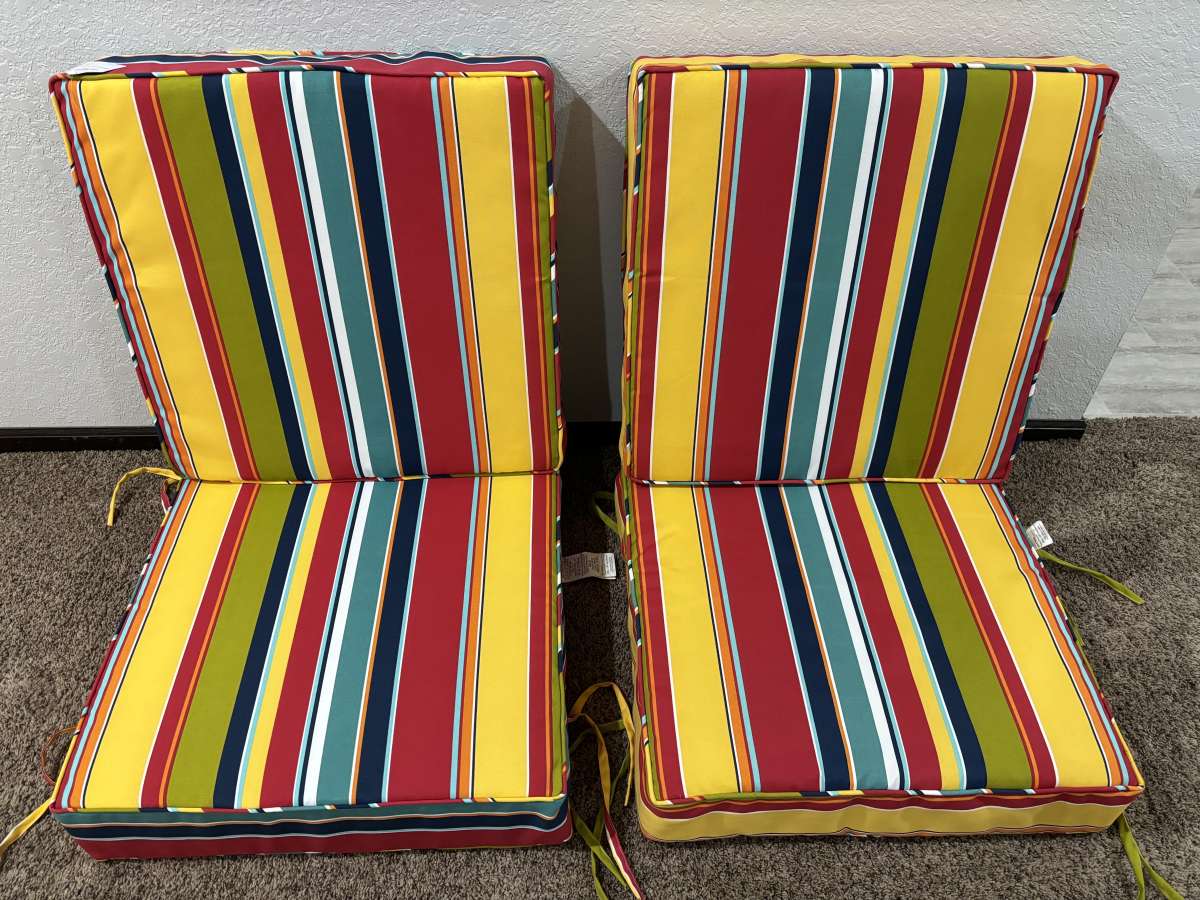 2 SUPER CUTE BRAND NEW LOUNGE CHAIR CUSHIONS