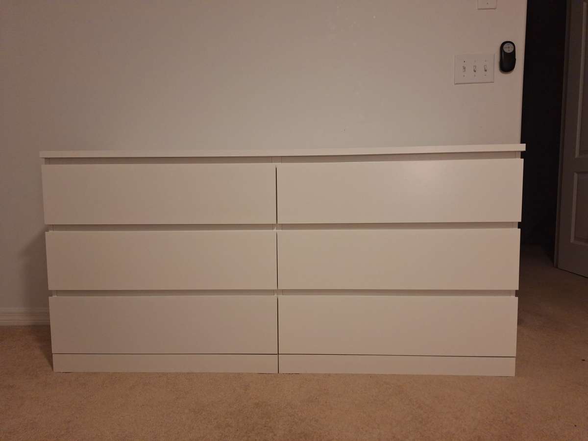 Dresser White 6 drawers
