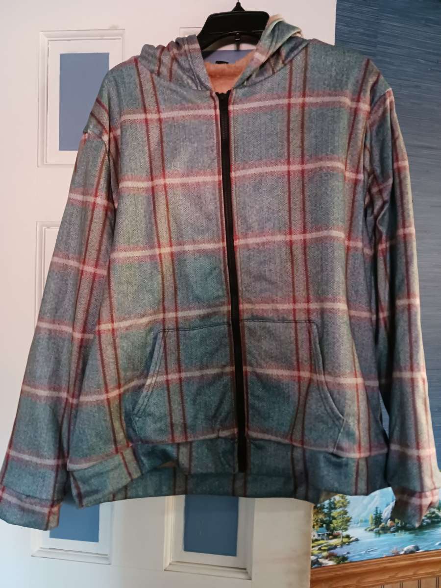 BlueGreen Checkered Lightweight Jacket